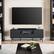 Left. CorLiving - TV Stand / Media Console with Curved Fluted Doors for TVs up to 65" - Black.