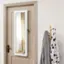 Alt View 11. Costway - Wall Door Mounted Mirror Jewelry Cabinet Organizer LED Lights White - White.