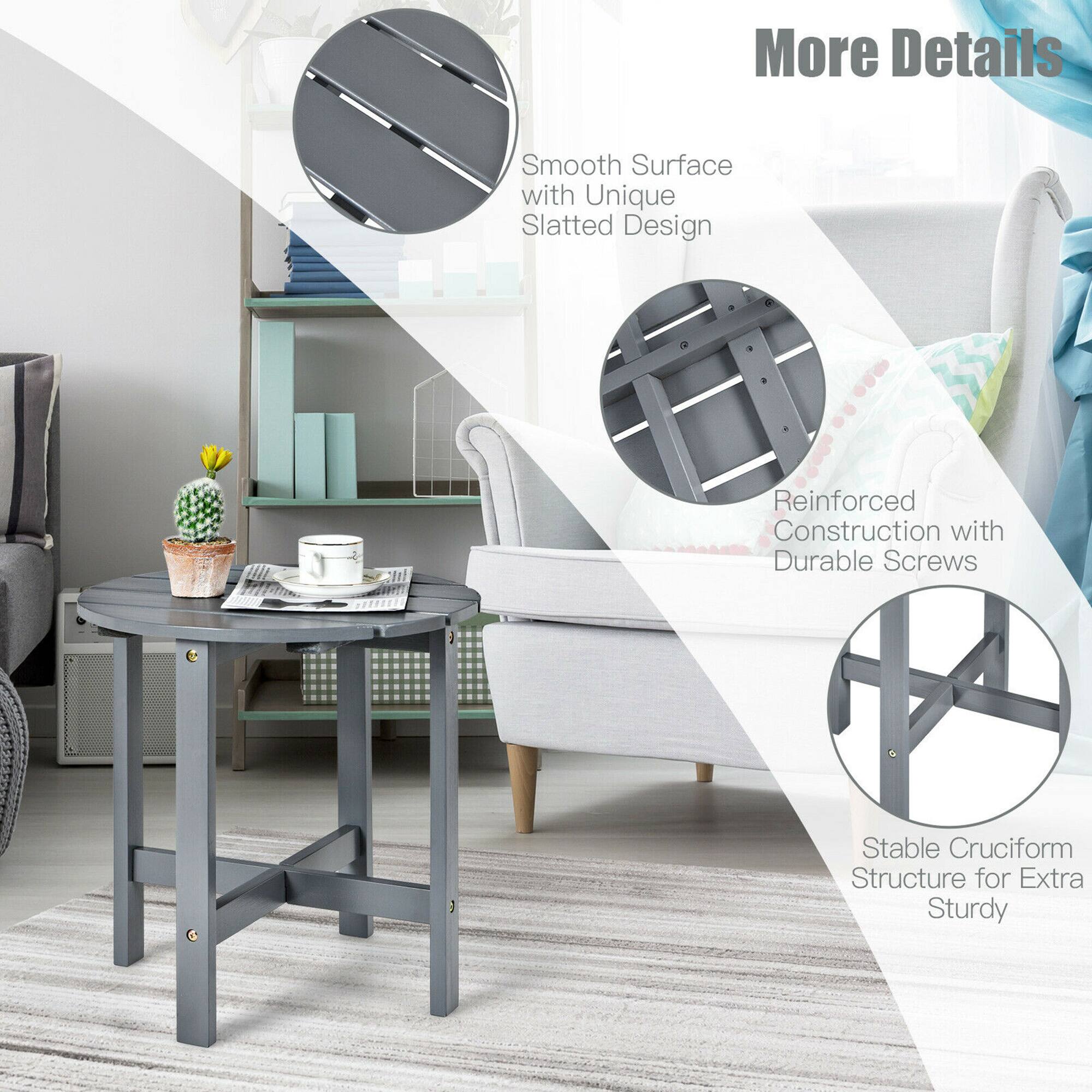 More Details
Smooth Surface with Unique Slatted Design
Reinforced Construction with Durable Screws
Stable Cruciform Structure for Extra Sturdy