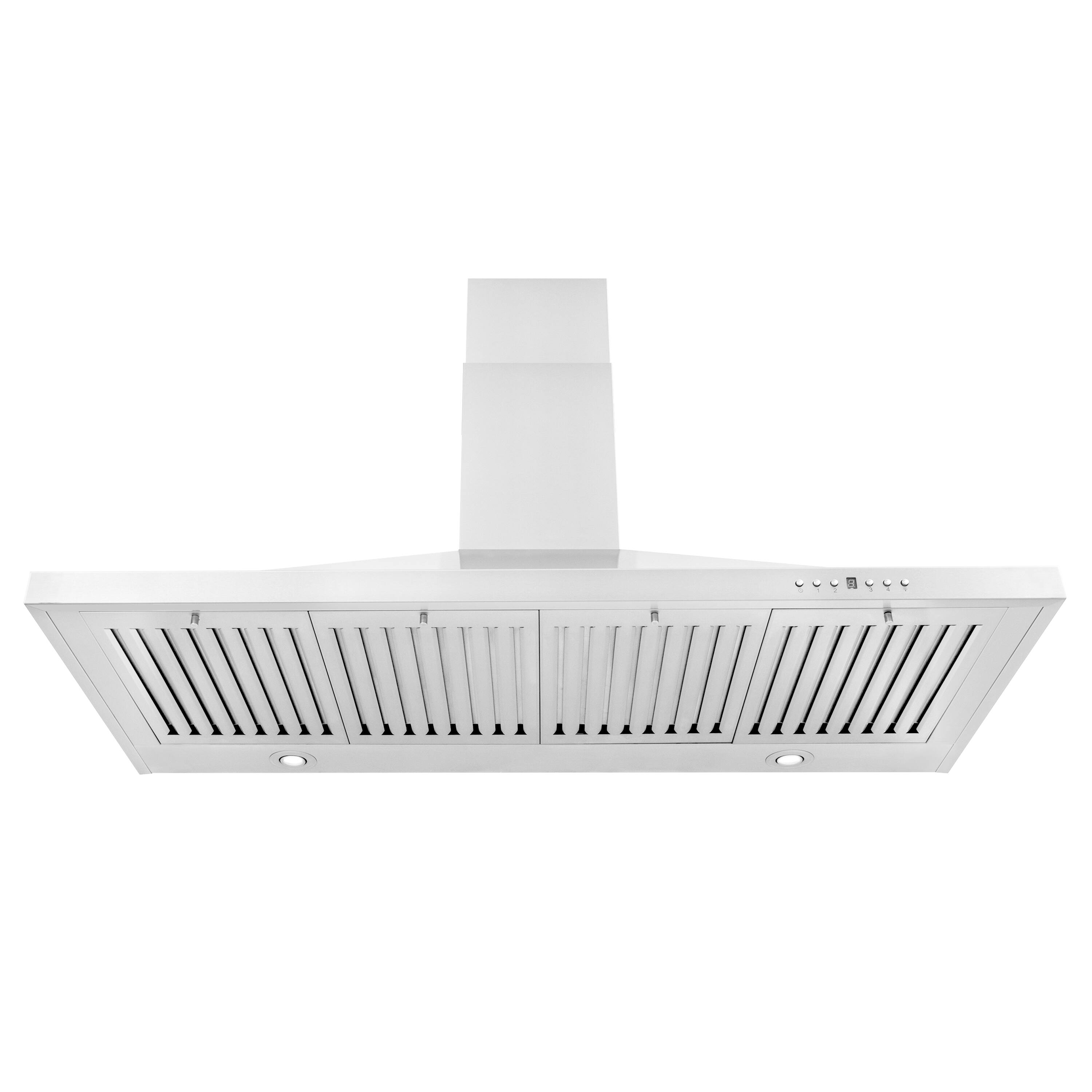 Back. ZLINE - 42" Externally Vented Range Hood - Brushed Stainless Steel.
