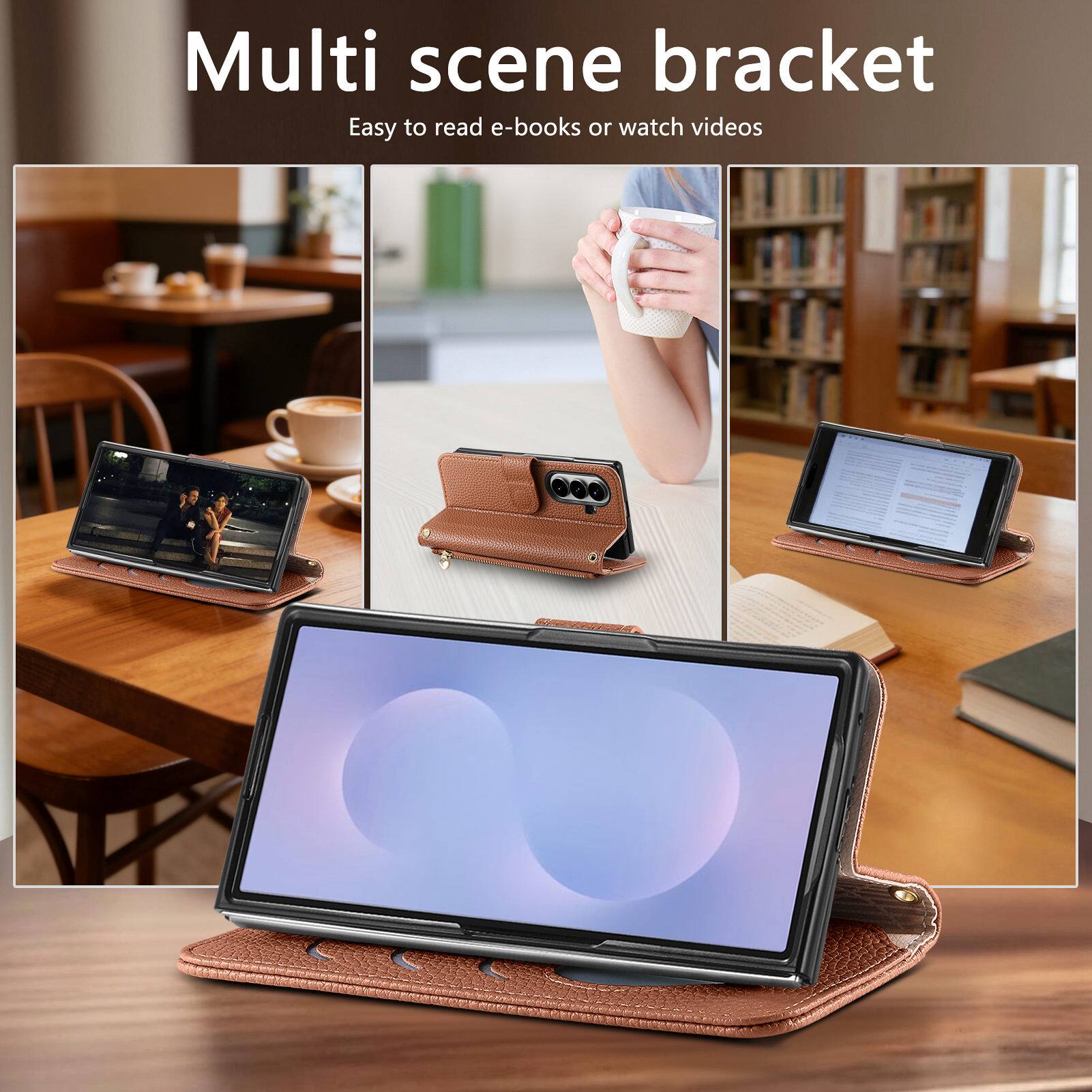 Multi scene bracket  
Easy to read e-books or watch videos