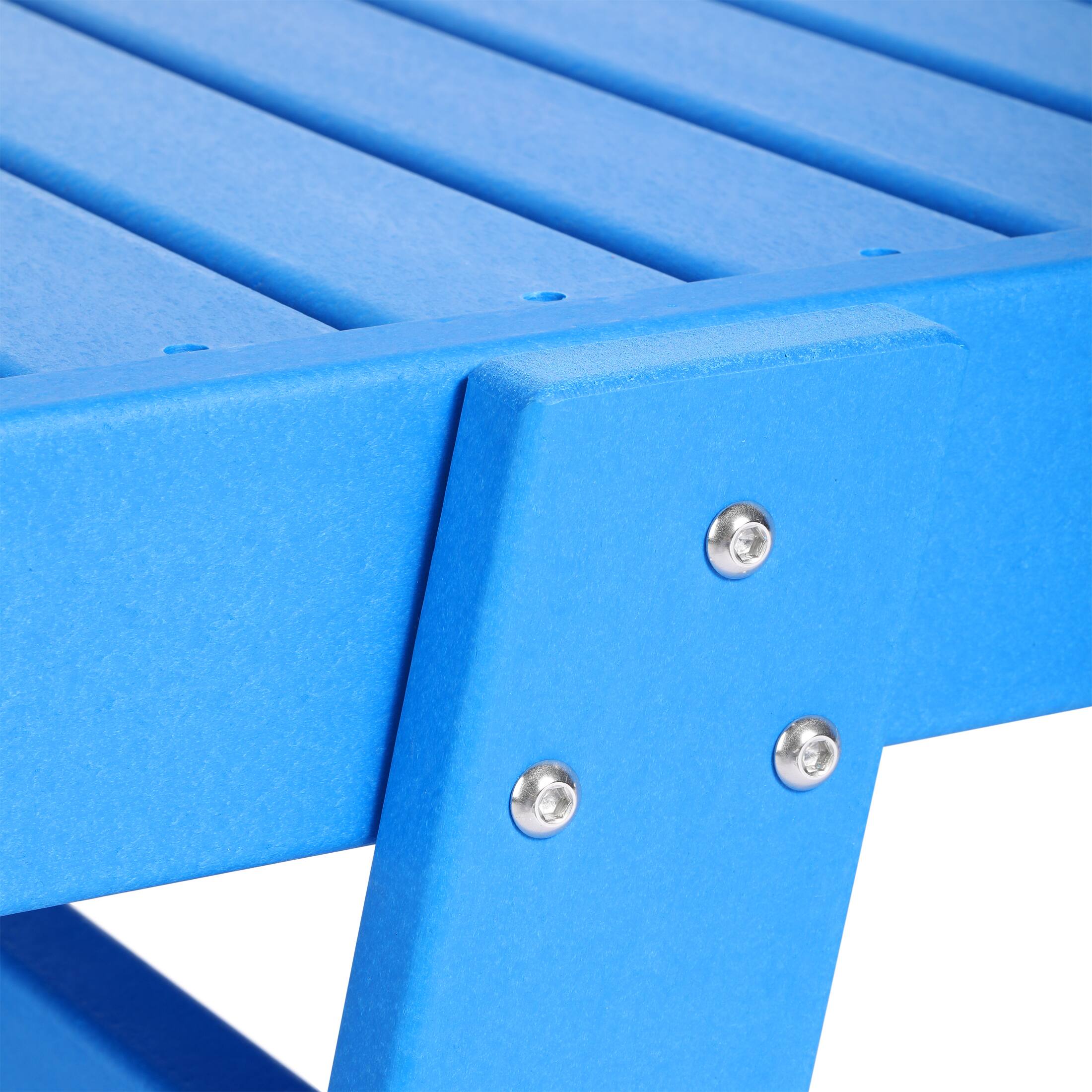 Alt View 5. WestinTrends - WestinTrends Malibu Poly Reclining Chaise Lounge - Pacific Blue.