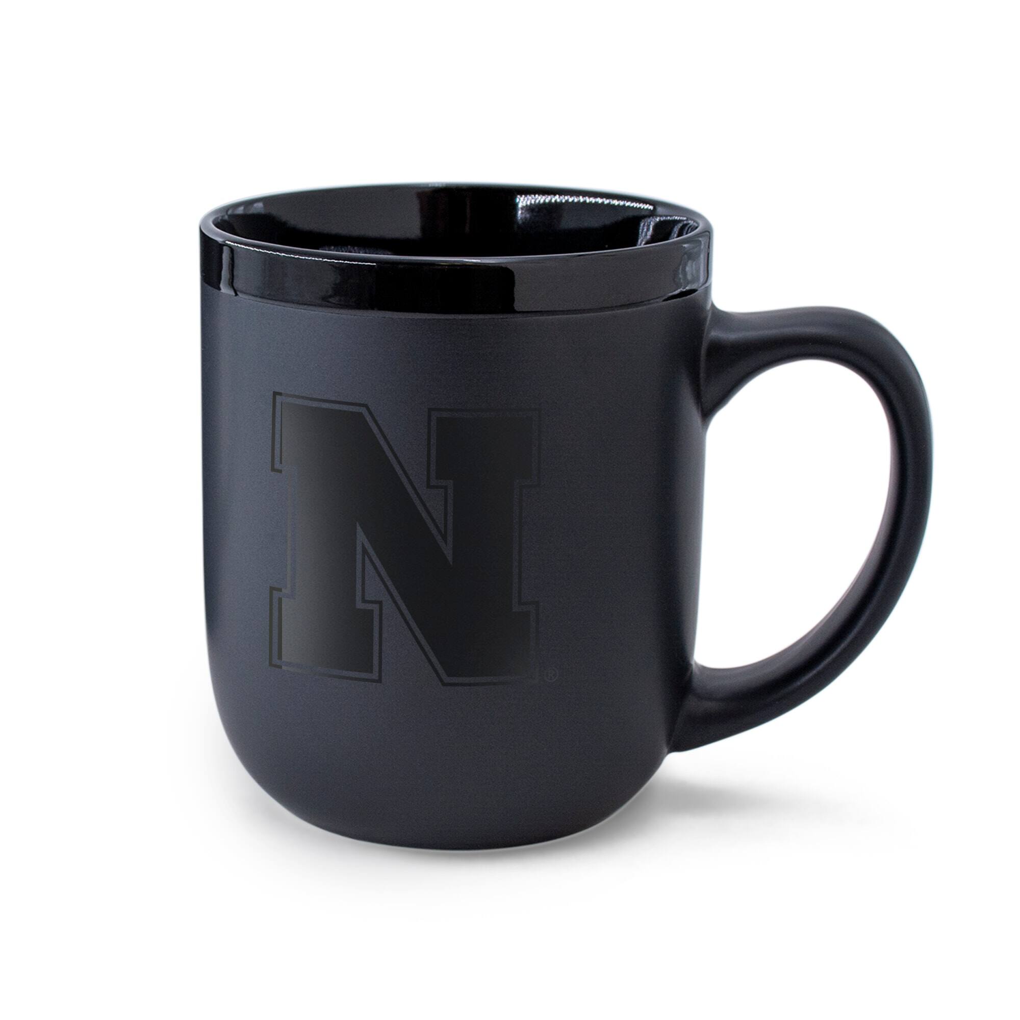 Alt View 1. WinCraft - Nebraska Huskers 17oz. Ceramic Mug - Black.