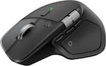 Front. Logitech - MX Master 4 - Black Adobe Edition - Wireless Laser Ergonomic Mouse with Advanced Performance Haptic Feedback - Black.