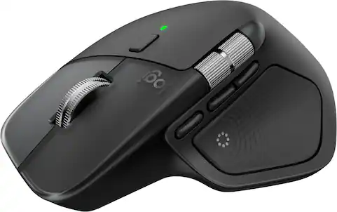 Logitech - MX Master 4 - Adobe Edition - Wireless Laser Ergonomic Mouse with Advanced Performance Haptic Feedback - Wireless - Black