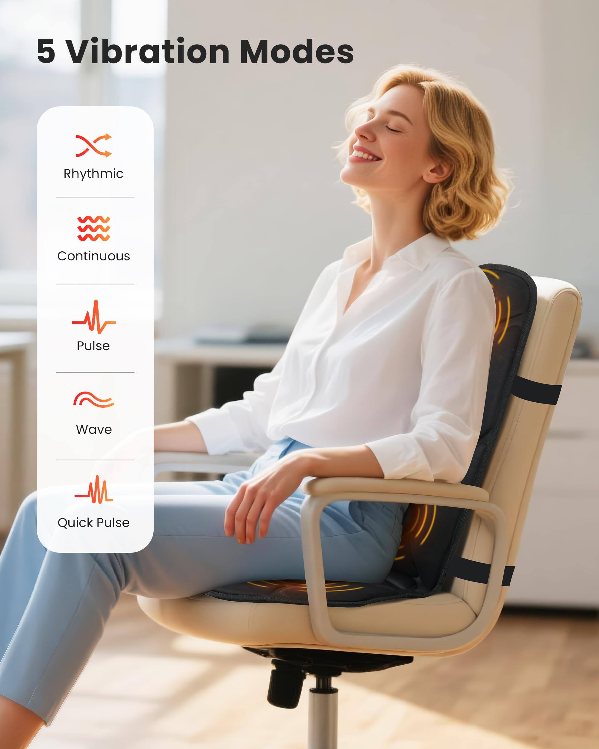 5 Vibration Modes

- Rhythmic
- Continuous
- Pulse
- Wave
- Quick Pulse