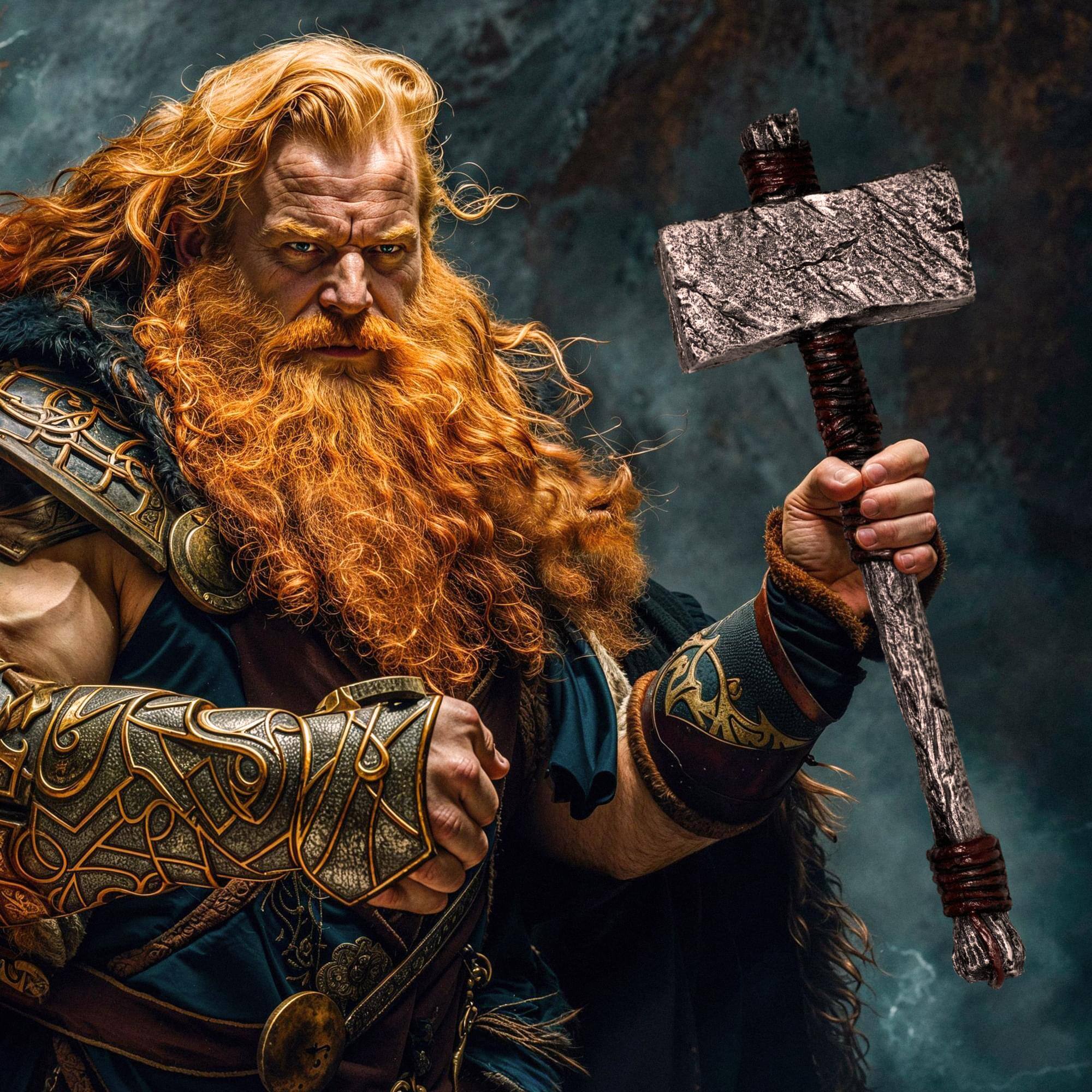 Alt View 1. Underwraps - Nordic Hammer 24.5 Inch Foam Adult Costume Accessory - Black.