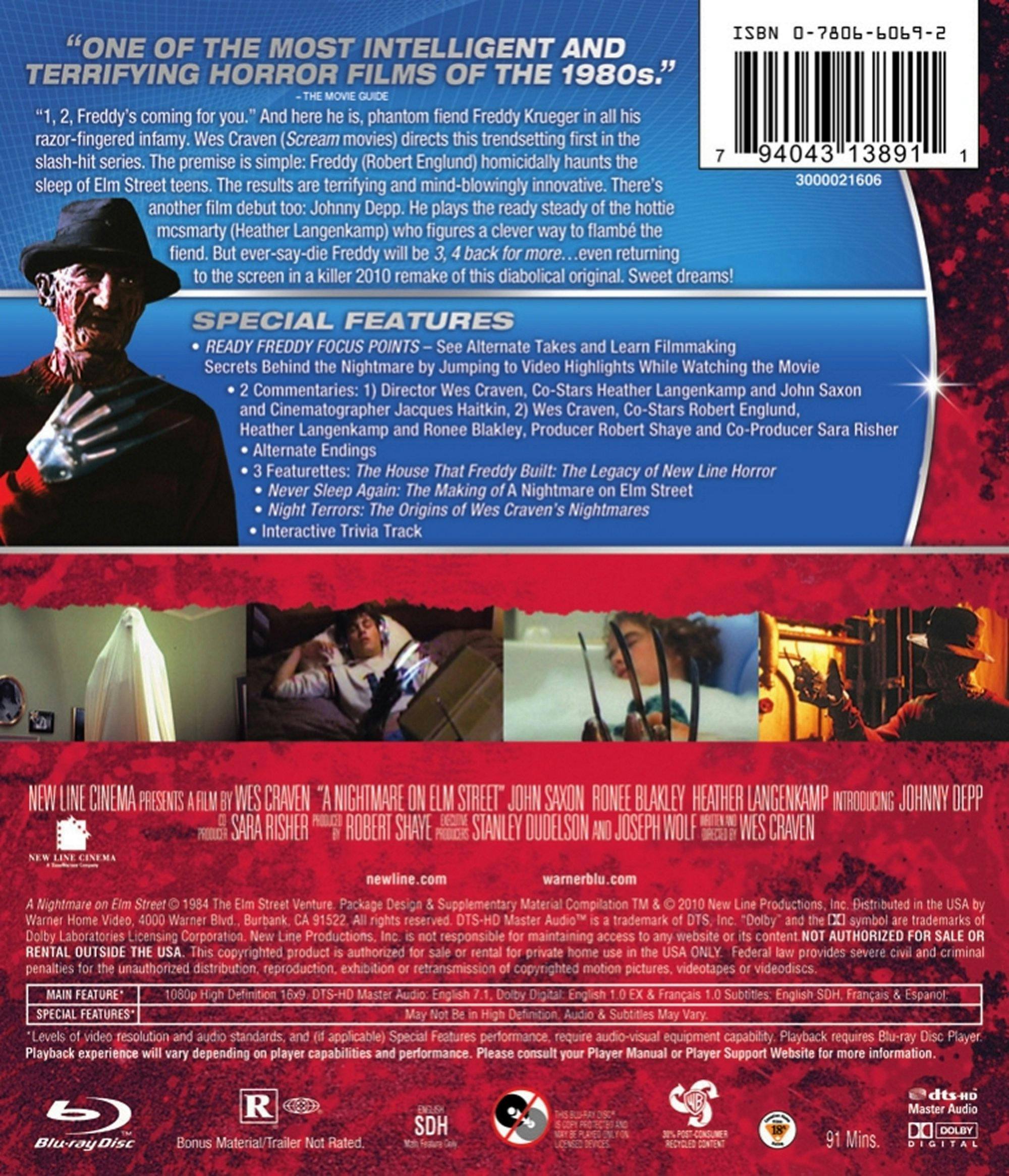Back. A Nightmare On Elm Street [Blu-ray].