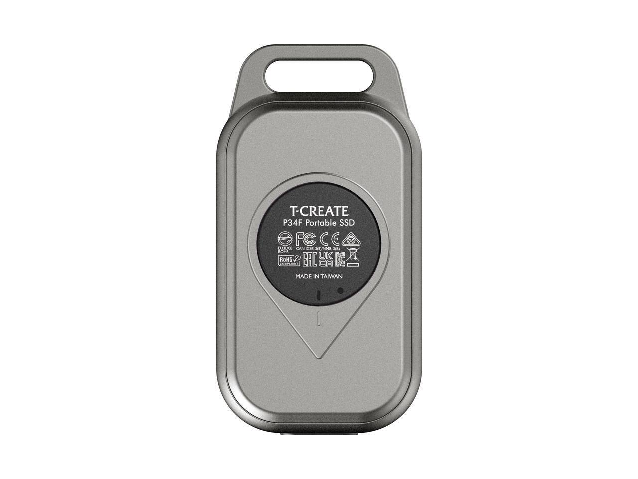 T-CREATE P34F Portable SSD  
FC CE  
FCC  
IC  
ICES-003  
CAN ICES-003  
NMB-J  
RoHS  
Official  
ERCYAIC  
MADE IN TAIWAN