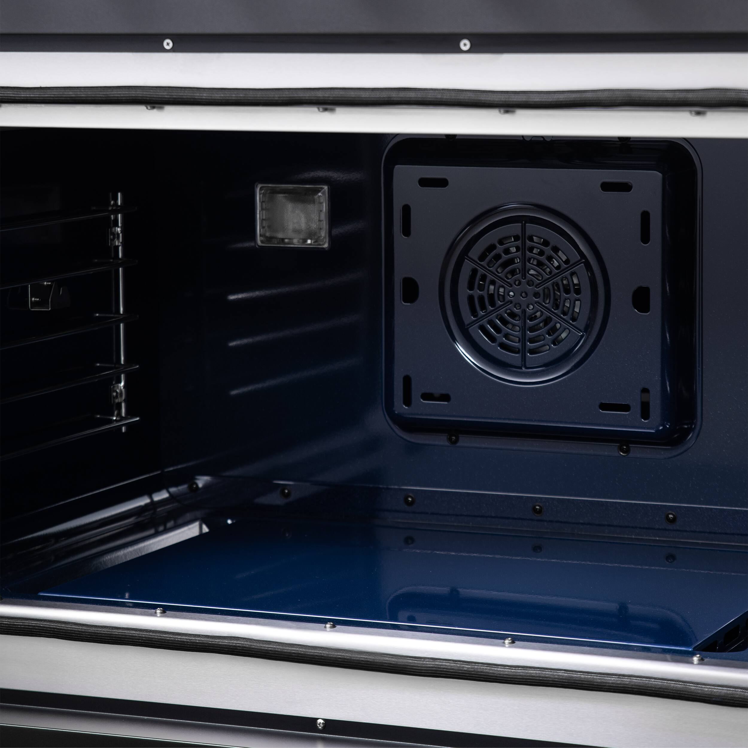 Alt View 11. Forno Appliances - Capriasca 5.36 Cu. Ft. Dual Fuel Range with French Door Design - Black.