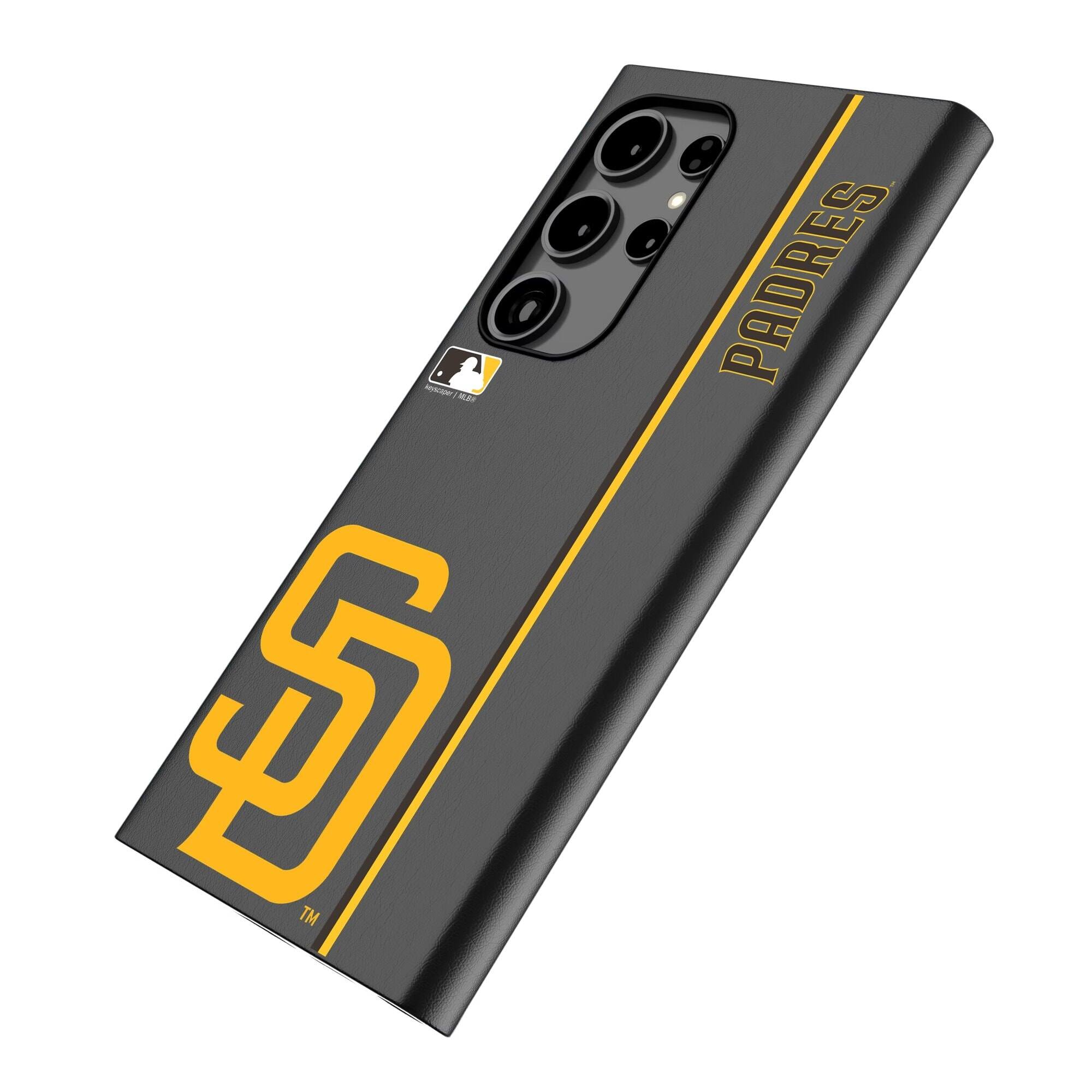 Alt View 1. Keyscaper - San Diego Padres Galaxy Magnetic Bump Case - S25 Ultra - Black.