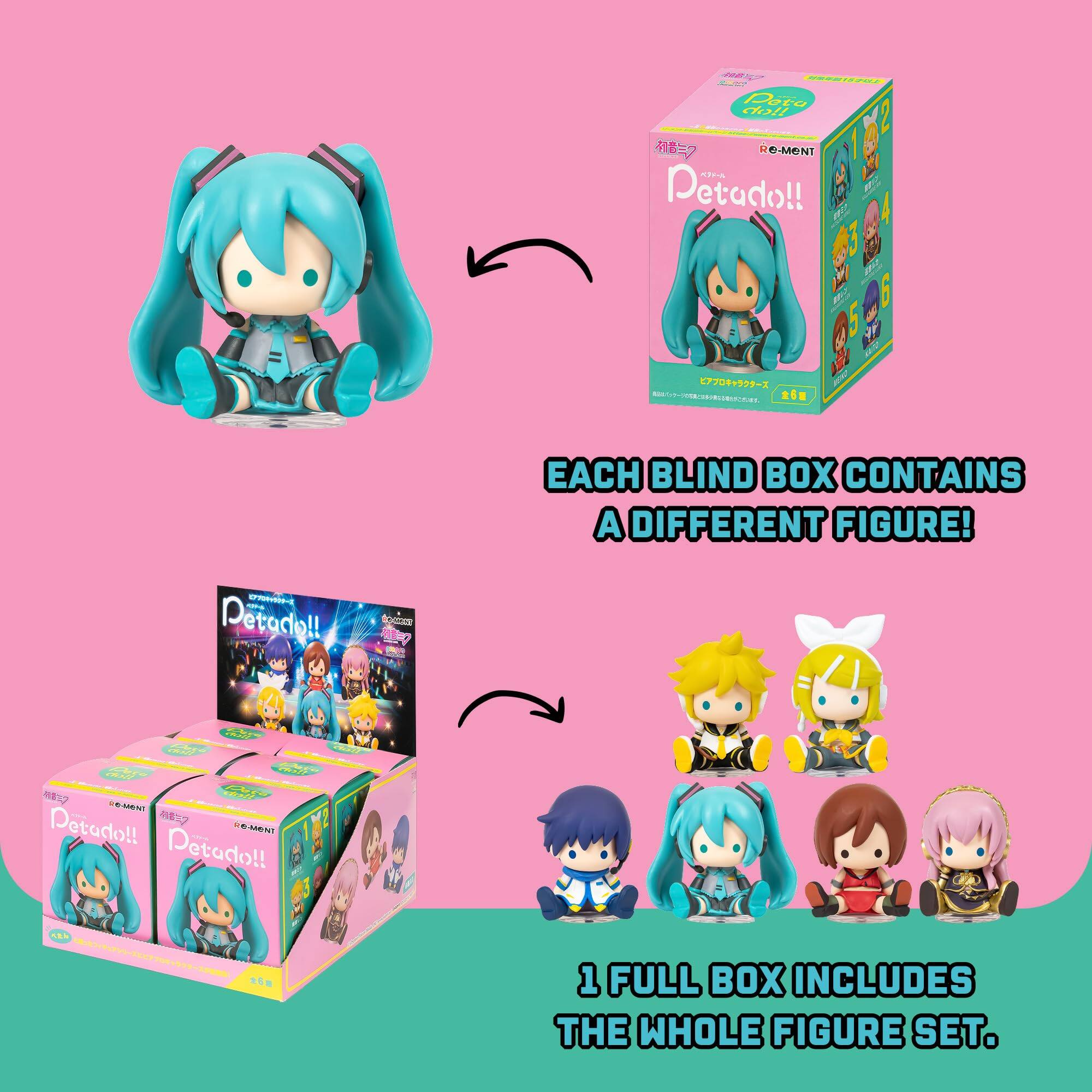 - Dota dall B Re-MENT Petado!!  
  EACH BLIND BOX CONTAINS A DIFFERENT FIGURE!  
  1 FULL BOX INCLUDES THE WHOLE FIGURE SET.