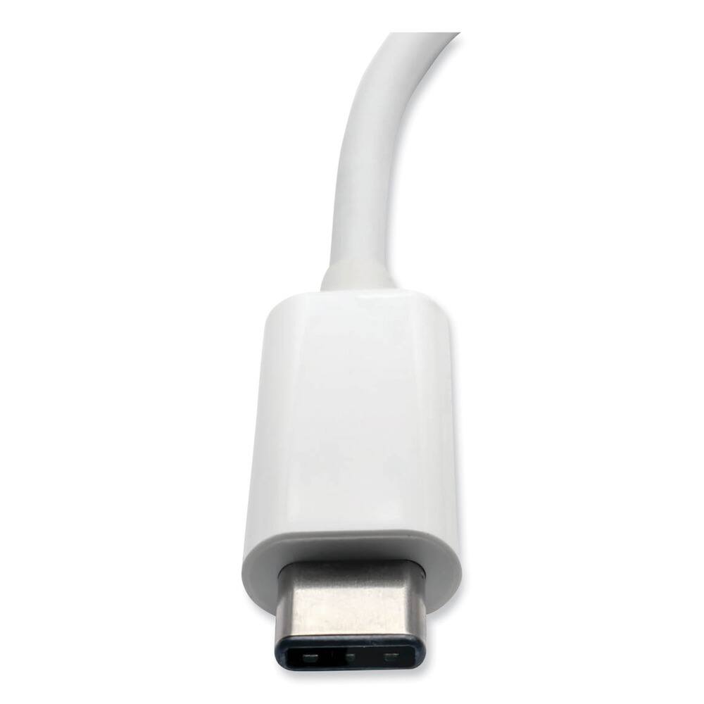 Left. Tripp Lite - Tripp Lite U444-06N-H4U-C 3 in. USB-A/USB-C PD Charging Ports USB 3.1 Gen 1 USB-C to HDMI 4K Adapter - White - White.