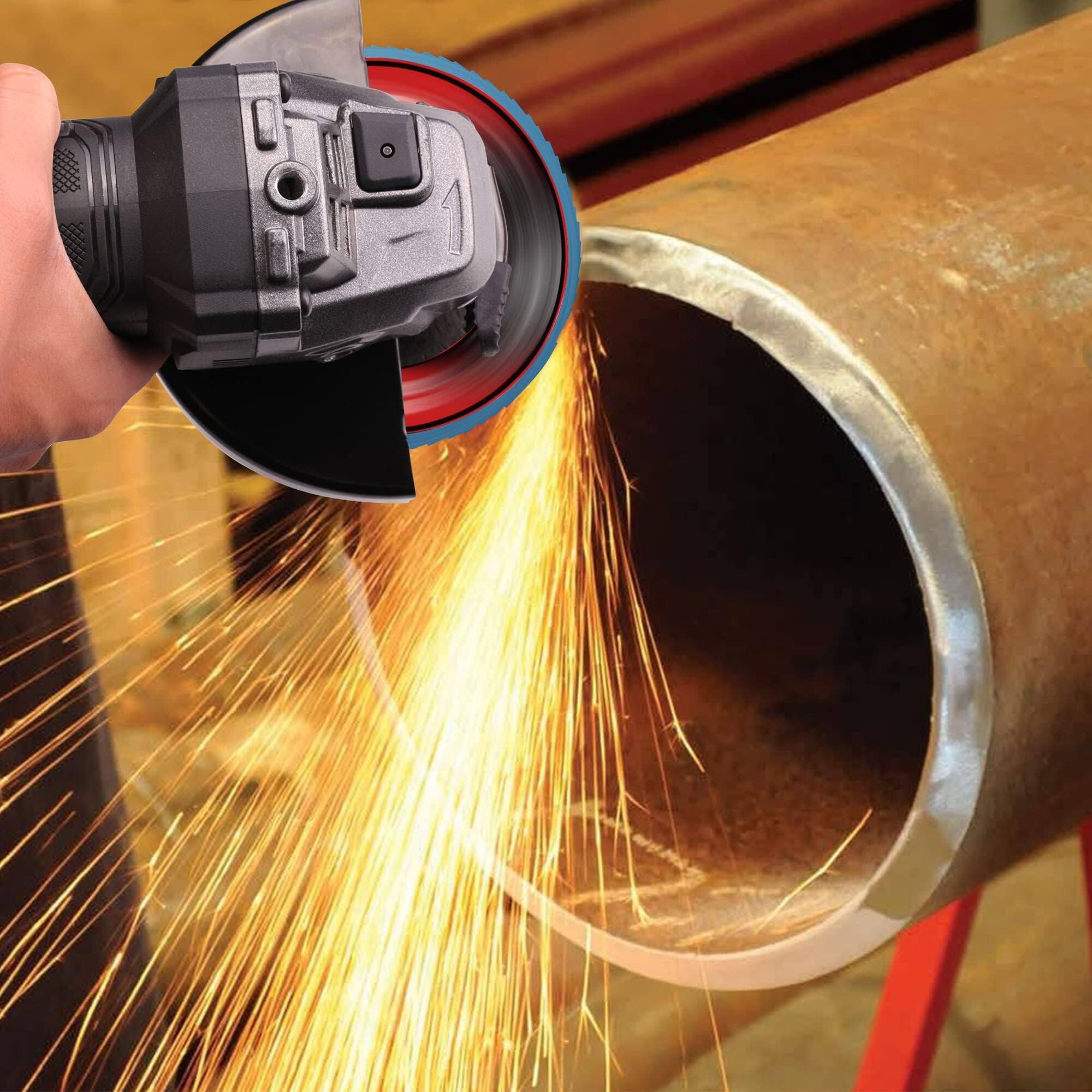 Alt View 3. JETRANSPORT - Flap Discs 40 Grit 4 1/2 X 7/8-inch Sanding Disc Type 29 Zirconia Grinding Wheel For Stainless Steel Sheet Met - 60 GRIT High Density Version.