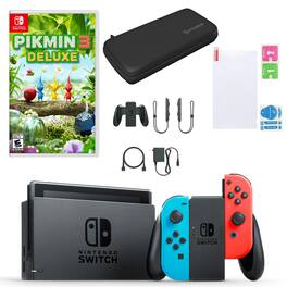 Switch with Pikmin 3 Deluxe and Accessories - Nintendo Switch