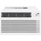 Front. LG - 550 Sq. Ft. 12,000 BTU Smart Window Air Conditioner - White.
