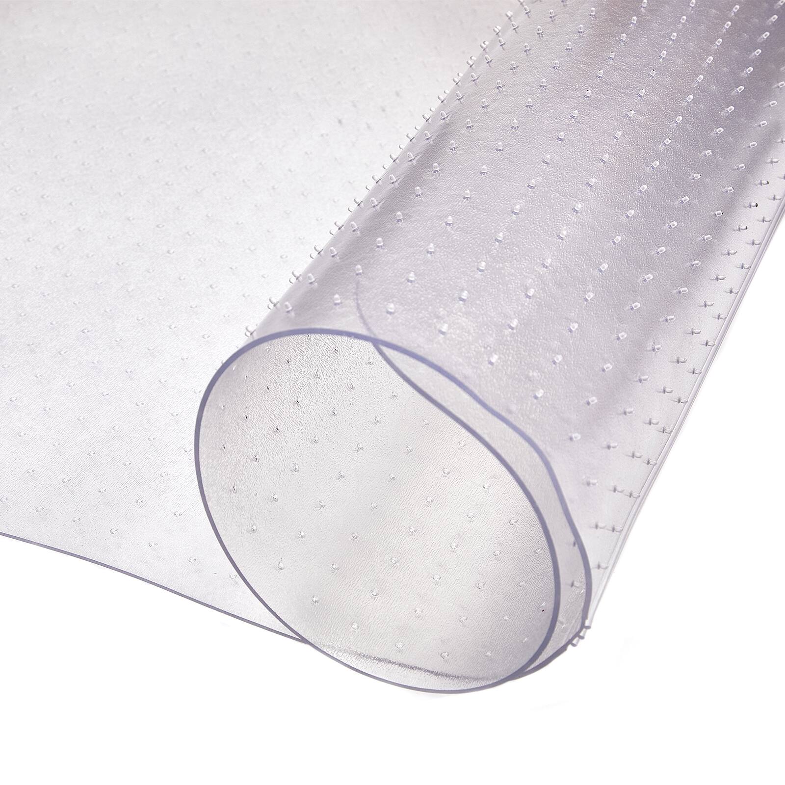 Alt View 1. Winado - Anti-Slip PVC Chair Mat for Carpet, 48x36 Inch Clear Foldable Frosted Floor Mat - Clear.