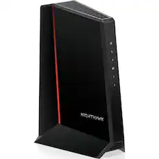 Front. NETGEAR - Nighthawk Mid/High-Split 32 x 8 DOCSIS 3.1 Cable Modem - Black.