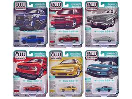 Autoworld - Auto World Premium 2025 Release 1 Set B of 6 pieces 1/64 Diecast Model Cars by Auto World - Multicolor