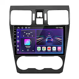 Junsun - 9 Inch 8 Core carplay 6+128GB Android 15 For Subaru Forester 2013-2015 Car Stereo Radio GPS Navi SWC WIFI RDS DSP FM BT - Black
