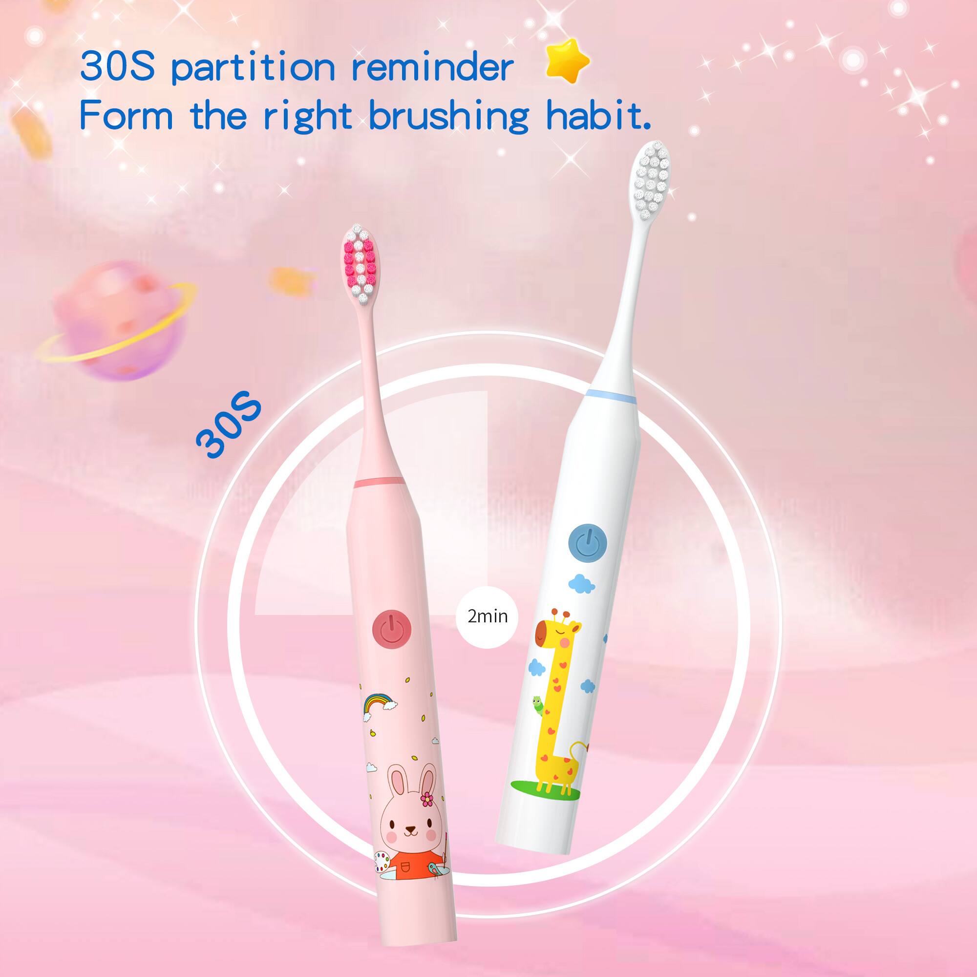 30S partition reminder  
Form the right brushing habit.  
30S  
2min