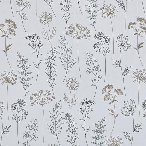 04 - White Plants (No Comforter)-Queen (90×90 in