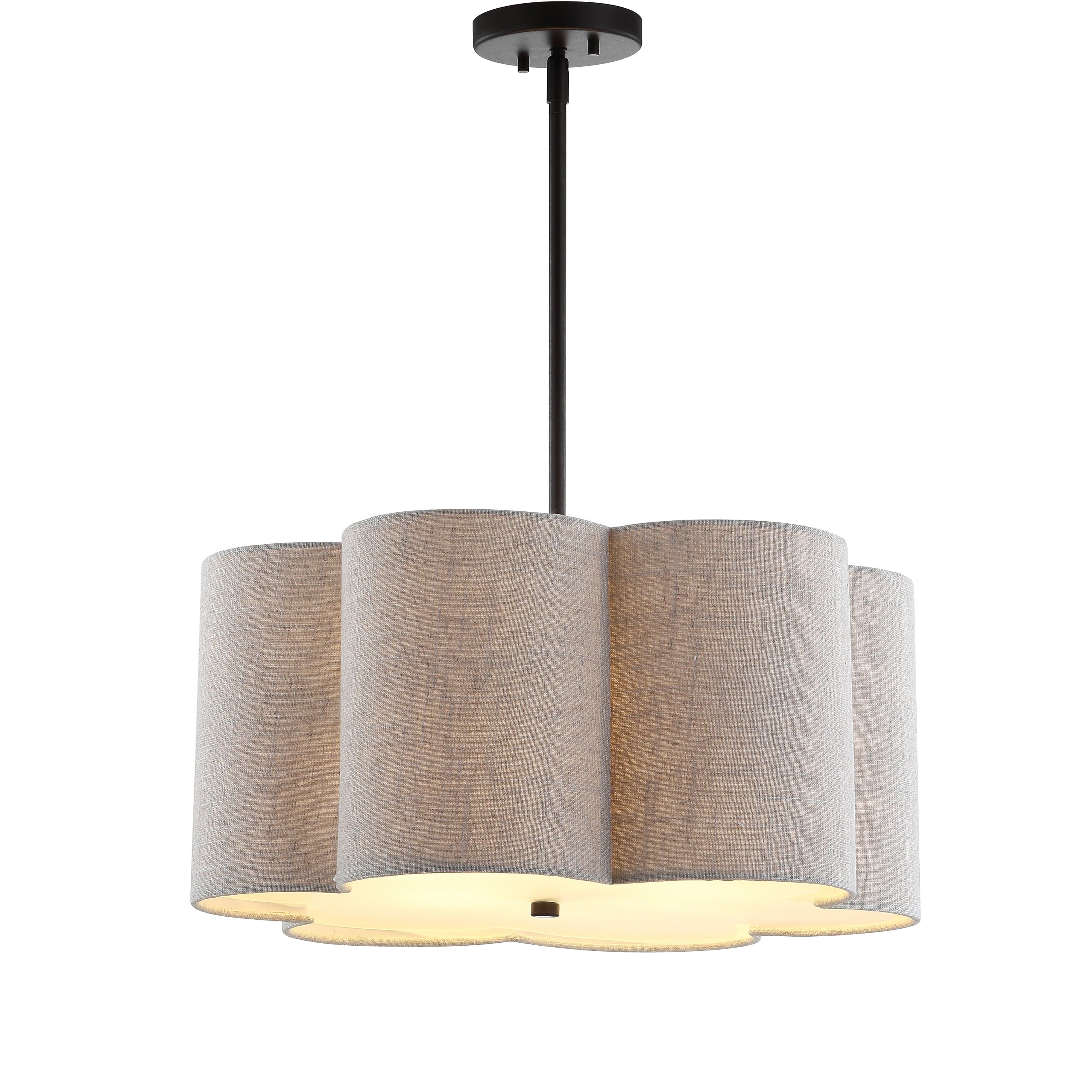 "Jonathan Y - Heather 20"" Adjustable Metal LED Pendant, Oil Rubbed Bronze - Oil-Rubbed Bronze" price history on PriceWatchPro