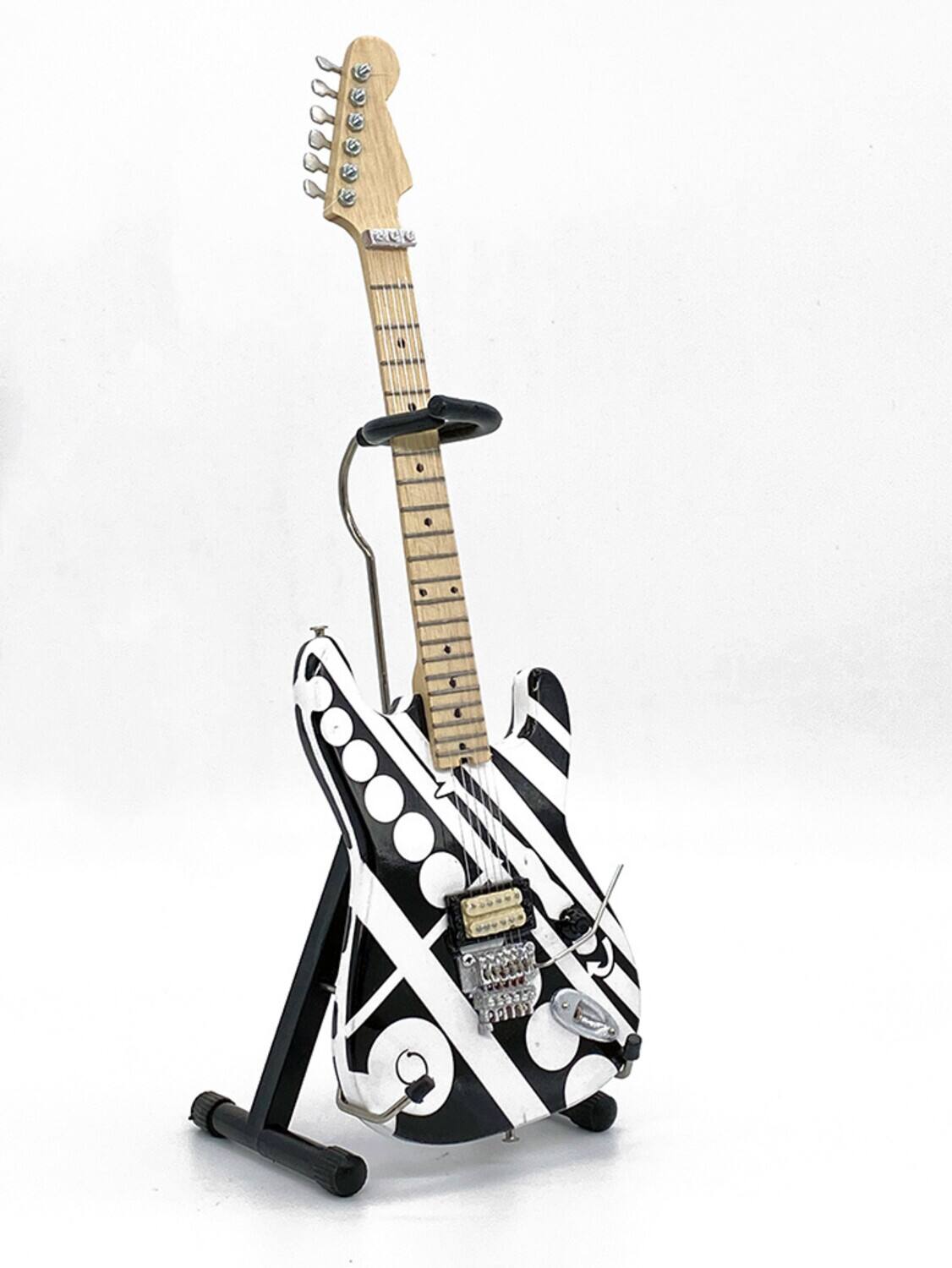 Alt View 2. PopMarket - Eddie Van Halen - EVH - Eddie Van Halen - Circles Mini Guitar Replica Collectible EVH-005   - COLLECTIBLES - Multicolor.