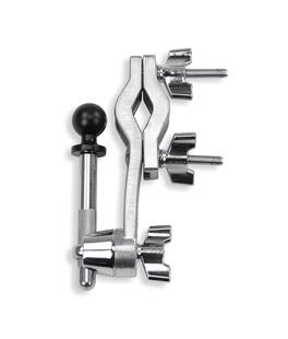 Gibraltar Hardware - Dual Adjust Stand Ball Mount, Flexible, Durable, and Adjustable with Mini-Boom Arm, Drum Hardware Parts and Accessories