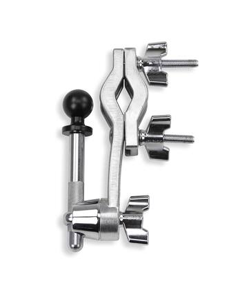 Front. Gibraltar Hardware - Dual Adjust Stand Ball Mount, Flexible, Durable, and Adjustable with Mini-Boom Arm, Drum Hardware Parts and Accessories.