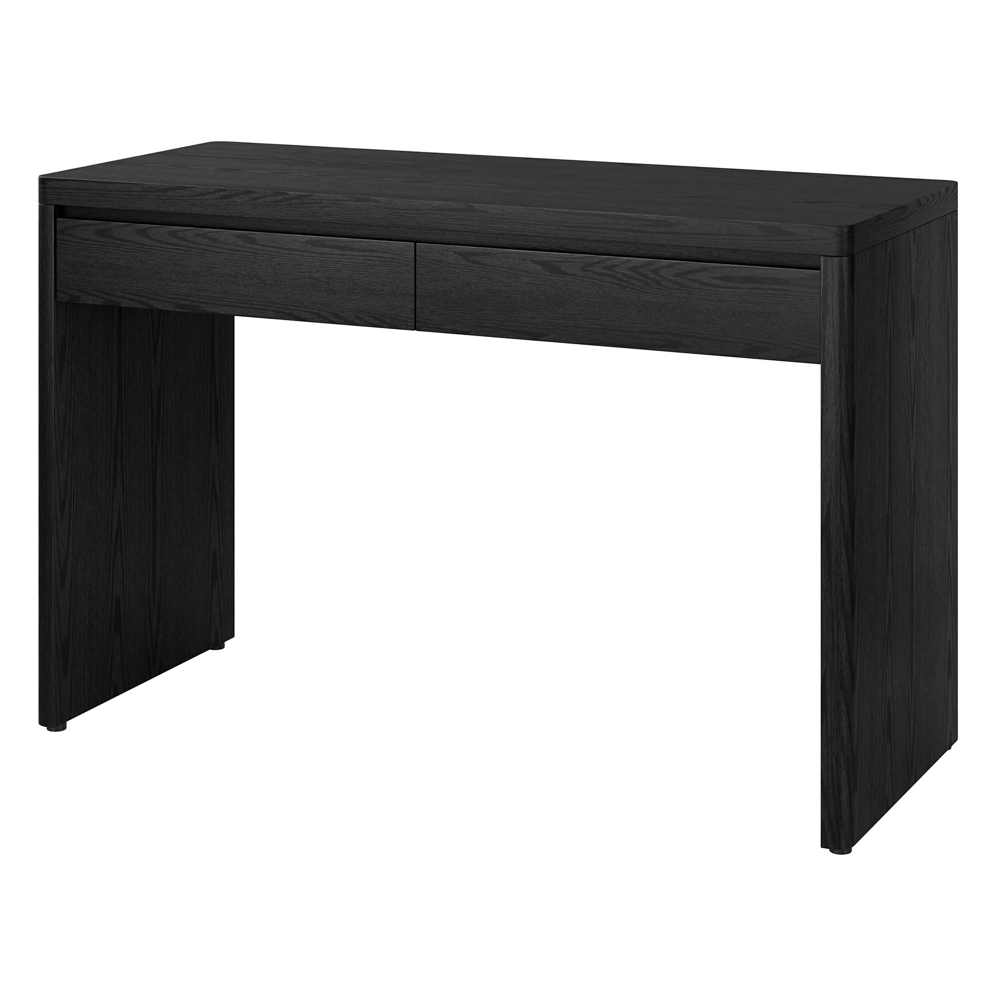 Alt View 2. Hudson&Canal - Ashcroft 48'' Wide Rectangular Desk - Black Grain.