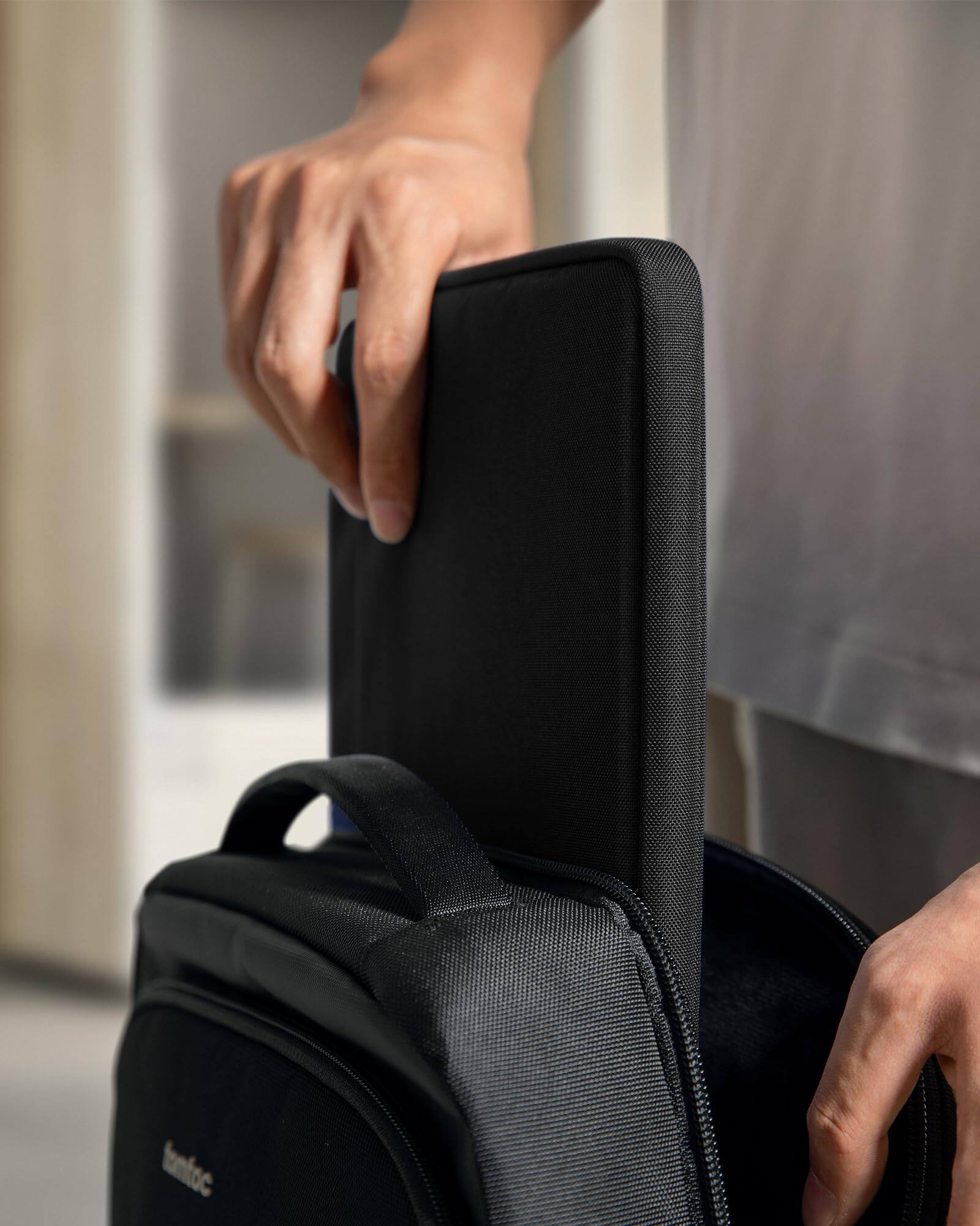 Alt View 8. tomtoc - Light-A18 Slim Laptop Sleeve Case for 15.6-16.2 Inch HP Acer ASUS Dell Lenovo ThinkPad Laptop Chromebook Notebook - Black.