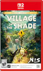 2 NINTENDO SWITCH DELUXE EDITION VILLAGE IN THE SHADE
RATING PENDING
COTE en ATTENTE
RP
GAME-KEY CARD
CARTE CLÉ DE JEU
XX GB - Full game download via internet required.
Téléchargement du jeu complet via Internet nécessaire.
Voir au verso.
support.nintendo.com/switch2/gamekeycard
NIS