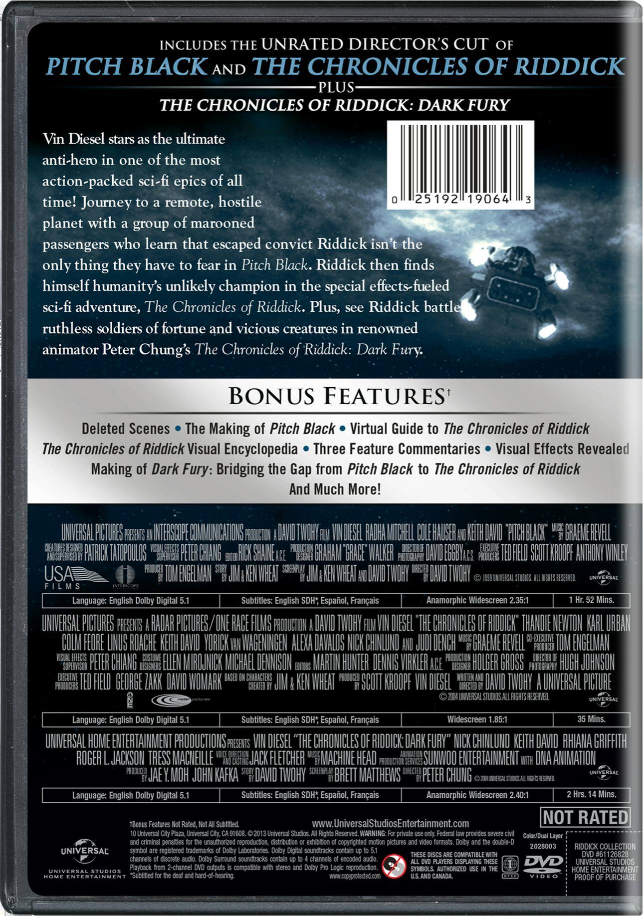 Angle. Riddick Collection [DVD].