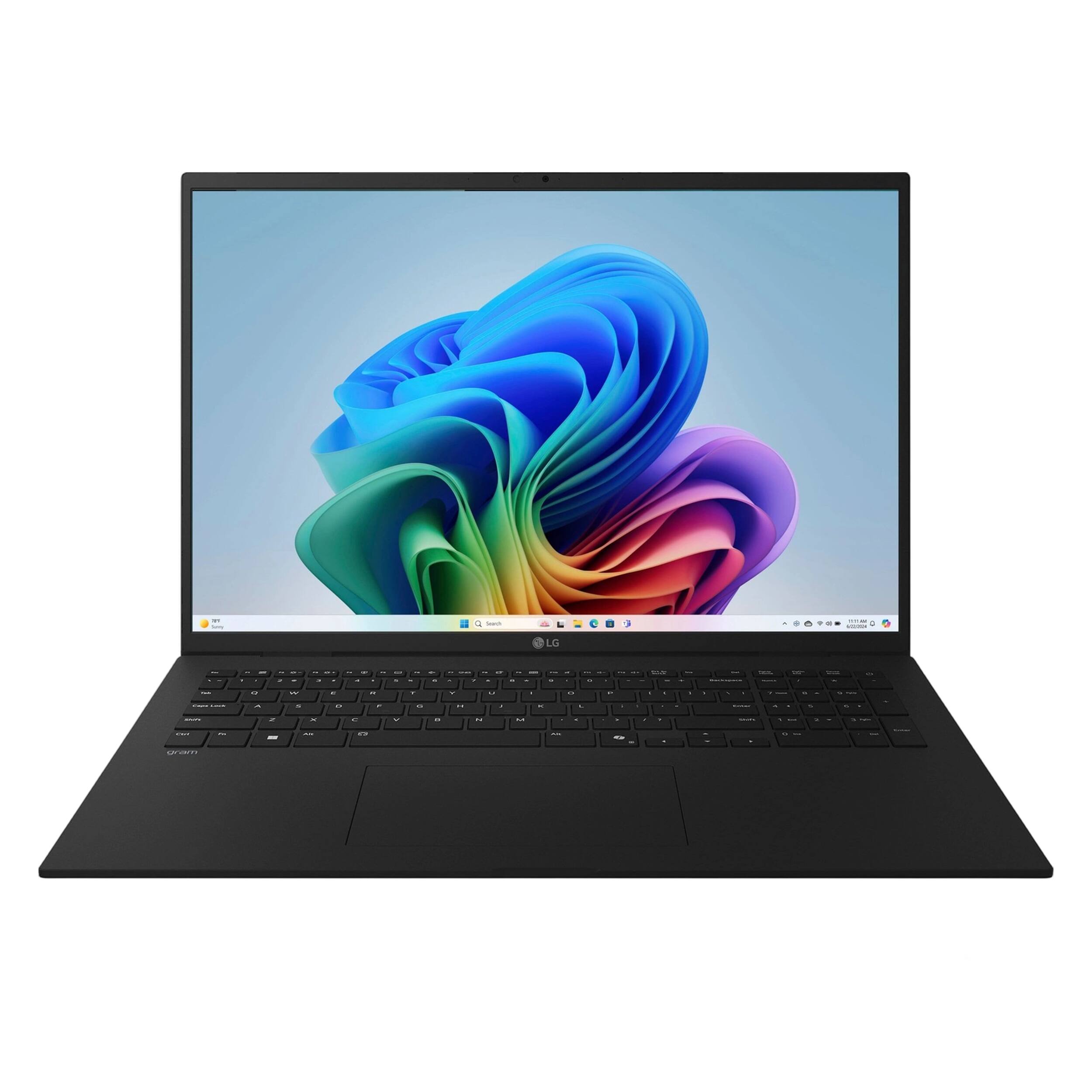 Alt View 2. LG - gram 17" Touch Screen Laptop - Copilot+ PC - Intel Core Ultra 7 Series 2 with 32GB Memory - 1TB SSD - Win 11 Pro - Obsidian Black.