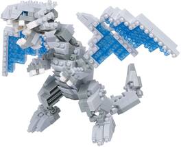 Bandai - Nanoblock - Yu-Gi-Oh! Duel Monsters - Character Collection - Blue-Eyes White Dragon Building Kit - COLLECTIBLES - Multicolor