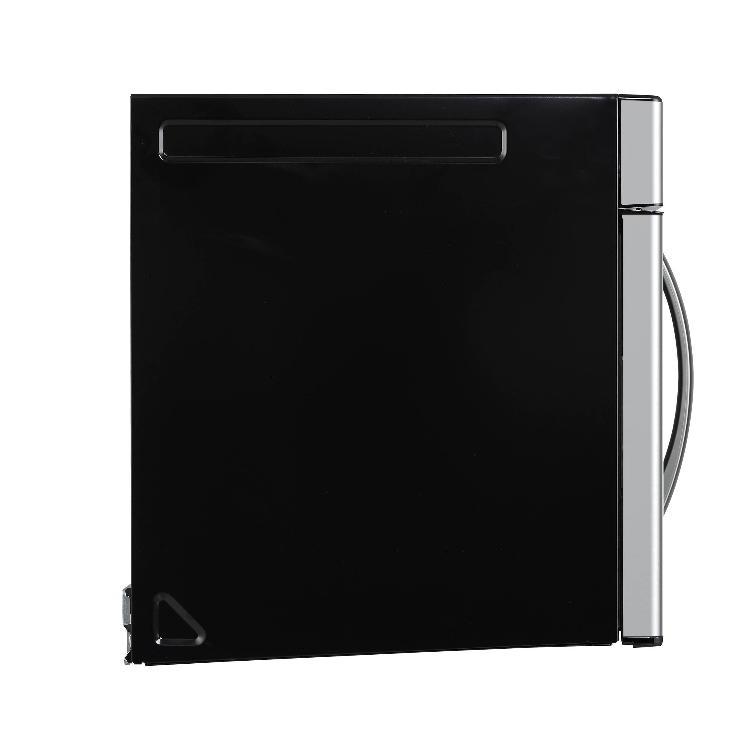 Left. Forno Appliances - Scalo 1.6 Cu. Ft. Over-the-Range Microwave with Sensor Cooking and Auto-Defrost - Stainless steel.