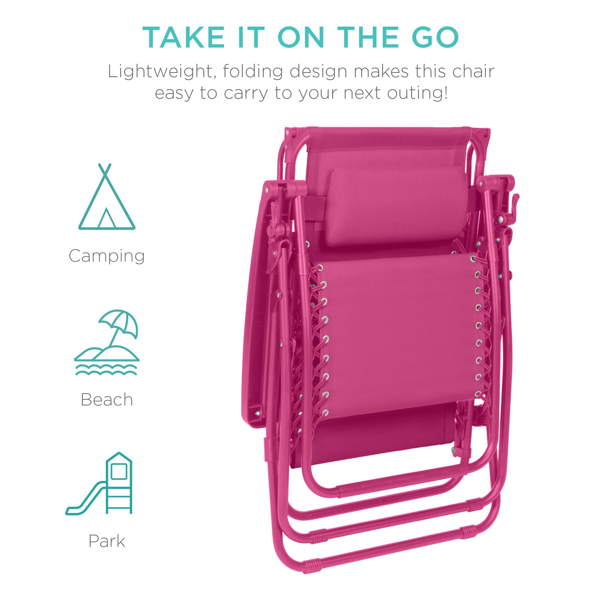 TAKE IT ON THE GO

Lightweight, folding design makes this chair easy to carry to your next outing!

Camping  
Beach  
Park
