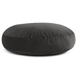 Jaxx - 6 Foot Cocoon - 2-in-1 Convertible Bean Bag Bed & Large Bean Bag Chair for Adults, Premium Lush Velvet - Black - Lush Velvet Black