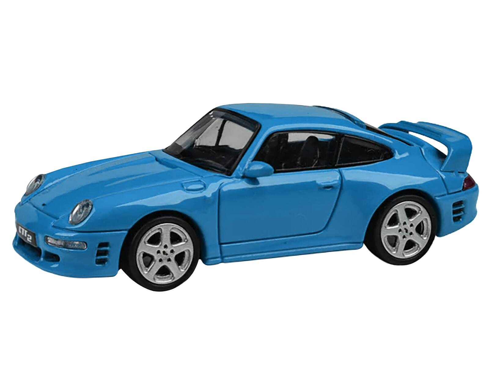 Alt View 4. Paragon - 1995 RUF CTR2 Mexico Blue 1/64 Diecast Model Car by Paragon.