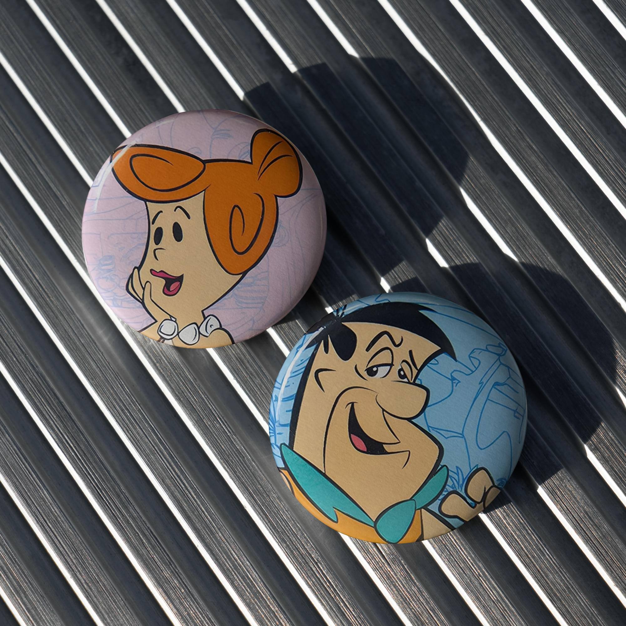 Alt View 10. Crowded Coop - Hanna-Barbera The Flintstones Magnet 4-Pack - Multi-Color.