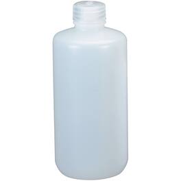 Nalgene - HDPE Narrow Mouth Round Bottle - 1 pt. - White