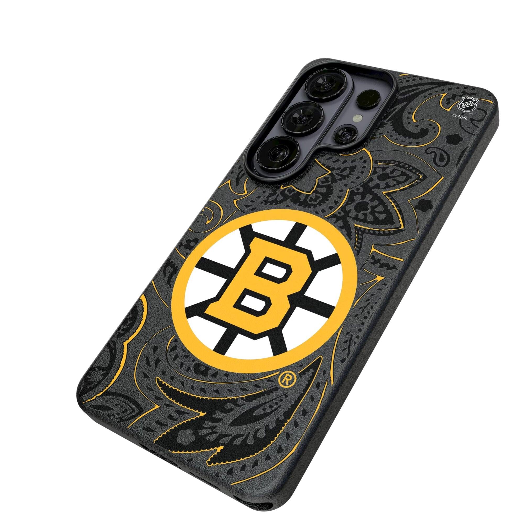 Alt View 1. Keyscaper - Paisley Galaxy Magnetic Bump Case - S25 Ultra - Black.