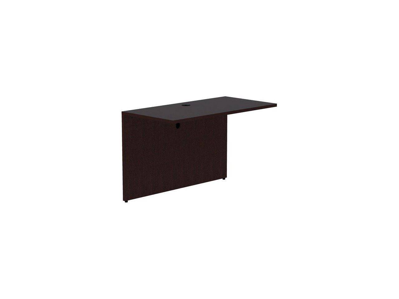 Front. Lorell - Lorell Bridge, Essentials Laminate, 48"X24"X29-1/2", Espresso (LLR18217) - Espresso.
