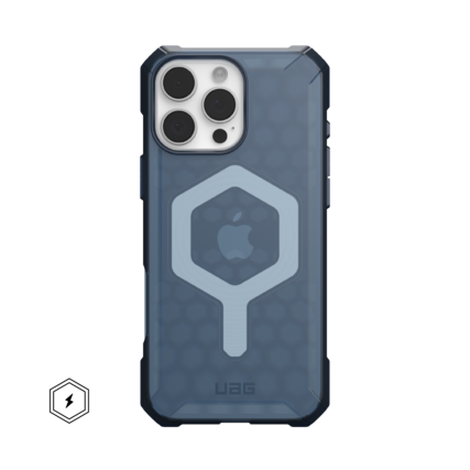 Front. UAG - Essential Armor Series Case with Magsafe for Apple iPhone 16 Pro Max - Cloud Blue.
