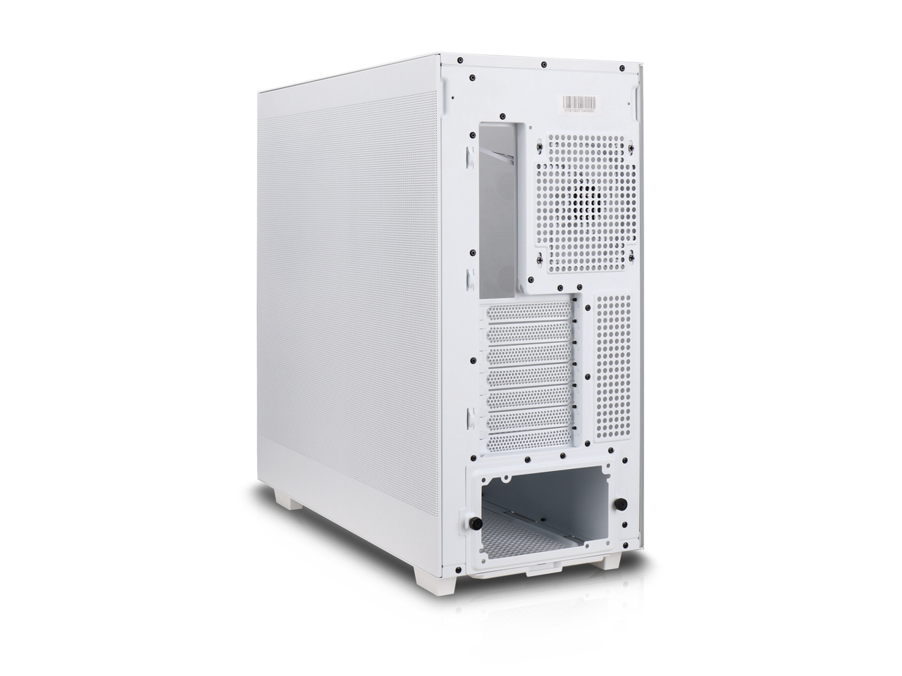 Alt View 5. Rosewill - Rosewill Helium Flow White Mid Tower Computer Gaming Case, Mesh Panel, ATX, Tool-less, High-Airflow, 1x 120mm PWM Fan - White.