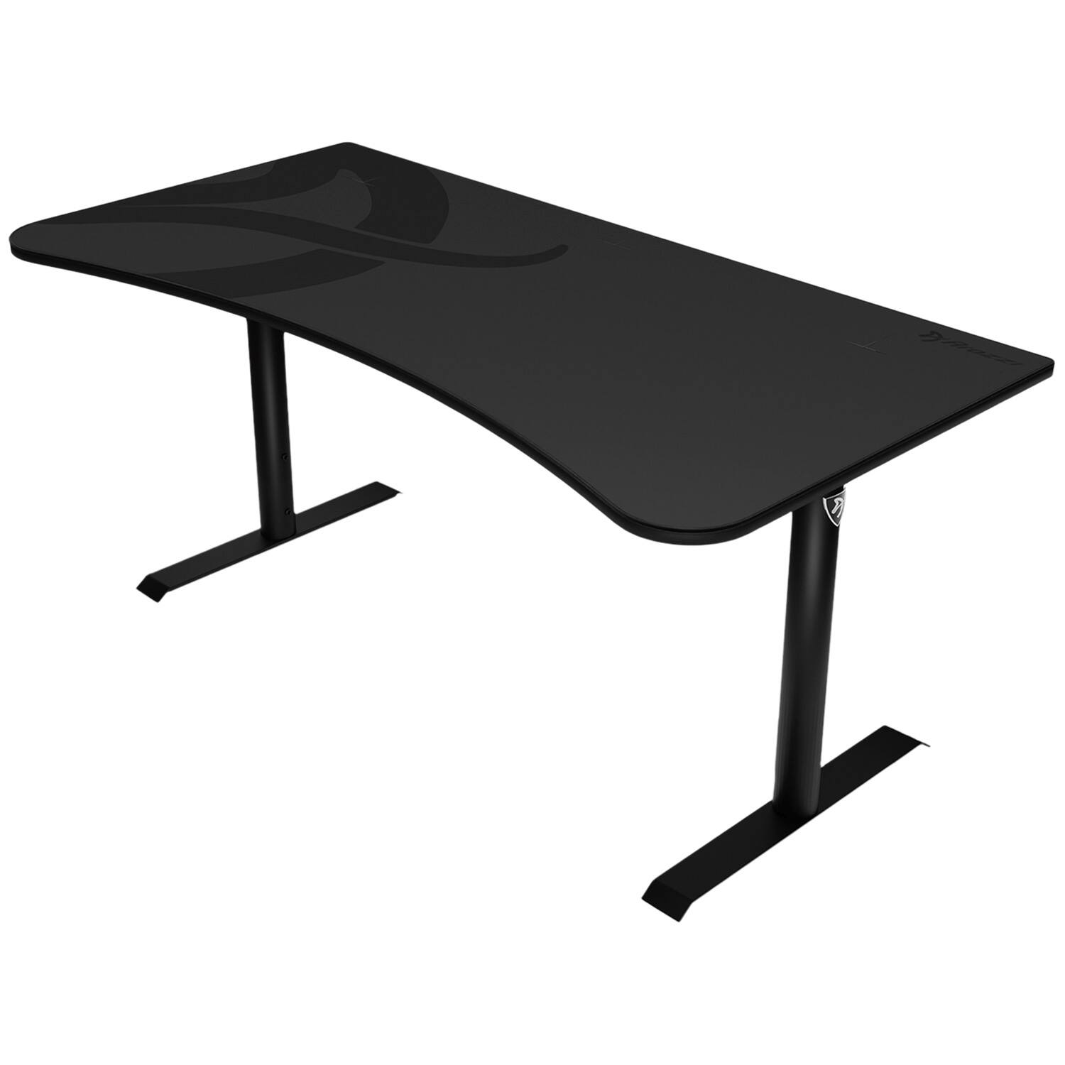 Left. Arozzi - Arena Ultrawide Curved Gaming Desk - Dark Grey.