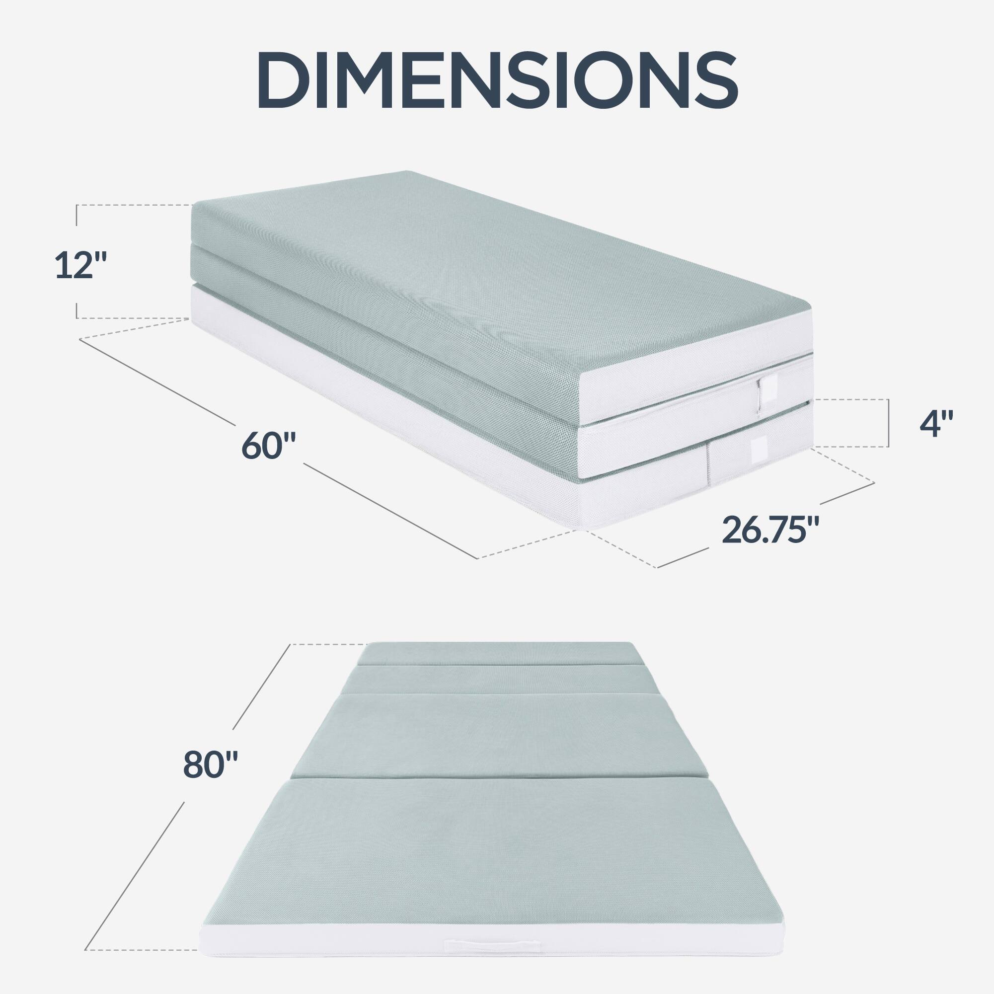 DIMENSIONS

12" x 60" x 4" x 26.75" x 80"