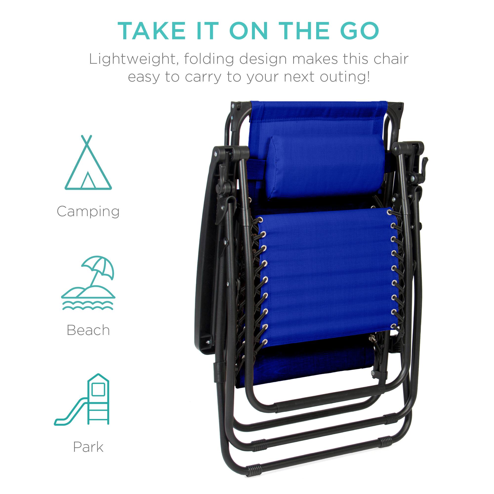 TAKE IT ON THE GO

Lightweight, folding design makes this chair easy to carry to your next outing!

Camping  
Beach  
Park