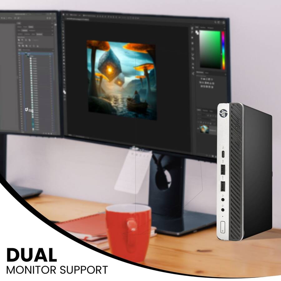 Excellent 2017 Pc HP Refurbished Excellent EliteDesk G5 Tiny Desktop Computer PC | Intel ...